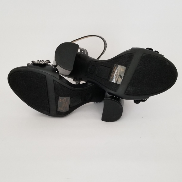 Sam Edelman circus faux leather studs wrap ankle sandals - Picture 8 of 8